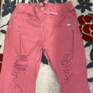 Women’s Pink Ripped Jeans